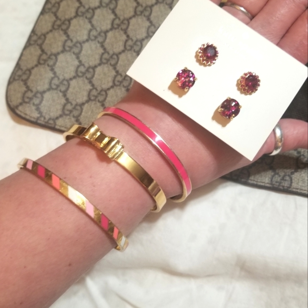Lot Of NEW Kate Spade Jewelry Bangles and Earrings - Picture 5 of 8